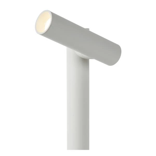 Lucide ANTRIM - Lampe de bureau Rechargeable Intérieur/Extérieur - Batterie/Piles - LED Dim. - 1x2,2W 2700K - IP54 - Avec station de charge sans fil - Blanc - détail 3
